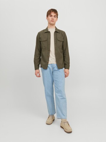 JACK & JONES Regular Fit Hemd 'Eddie' in Grün