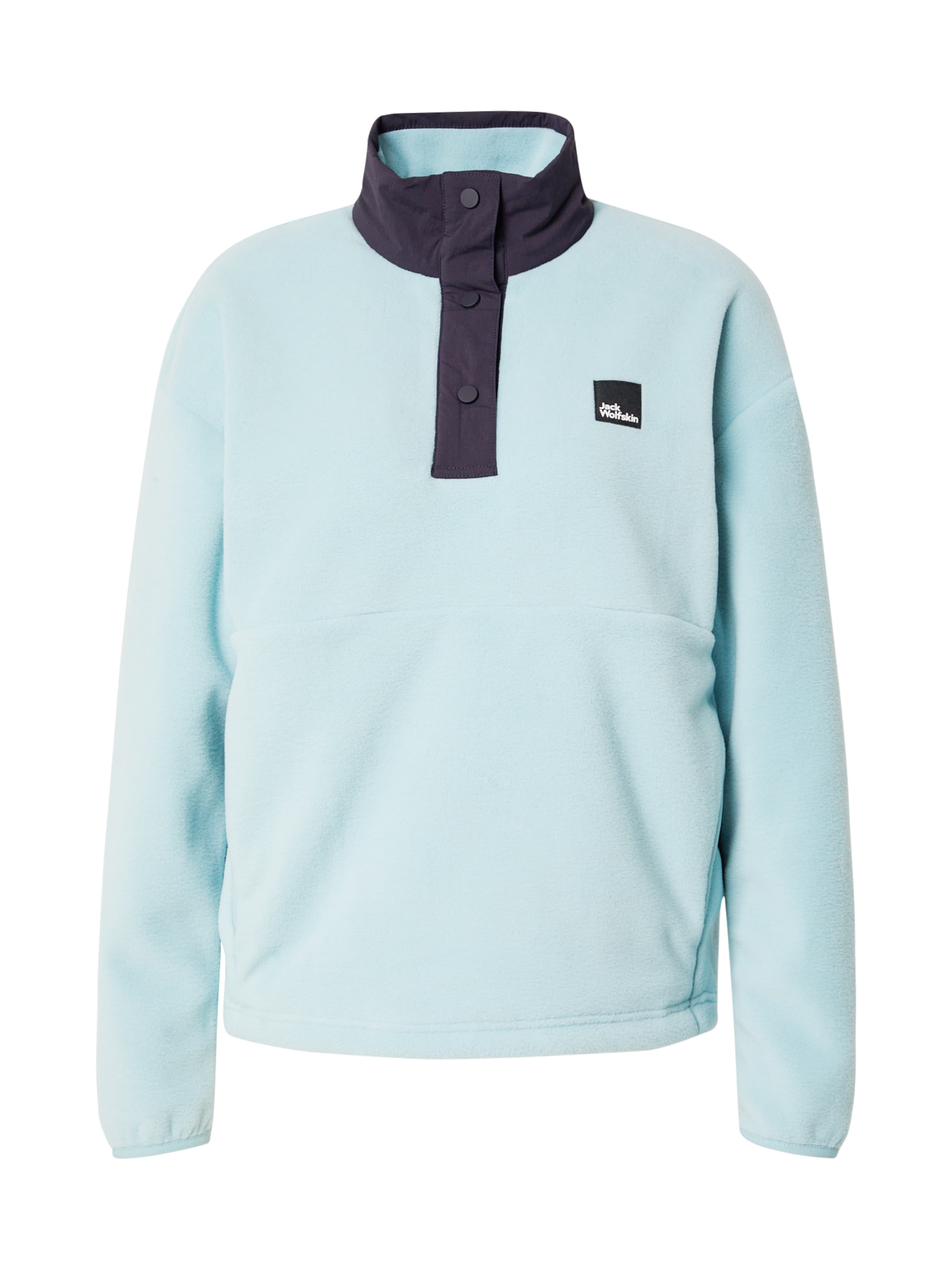 JACK WOLFSKIN Спортен суитшърт 'SUMETRO' в синьо: отпред