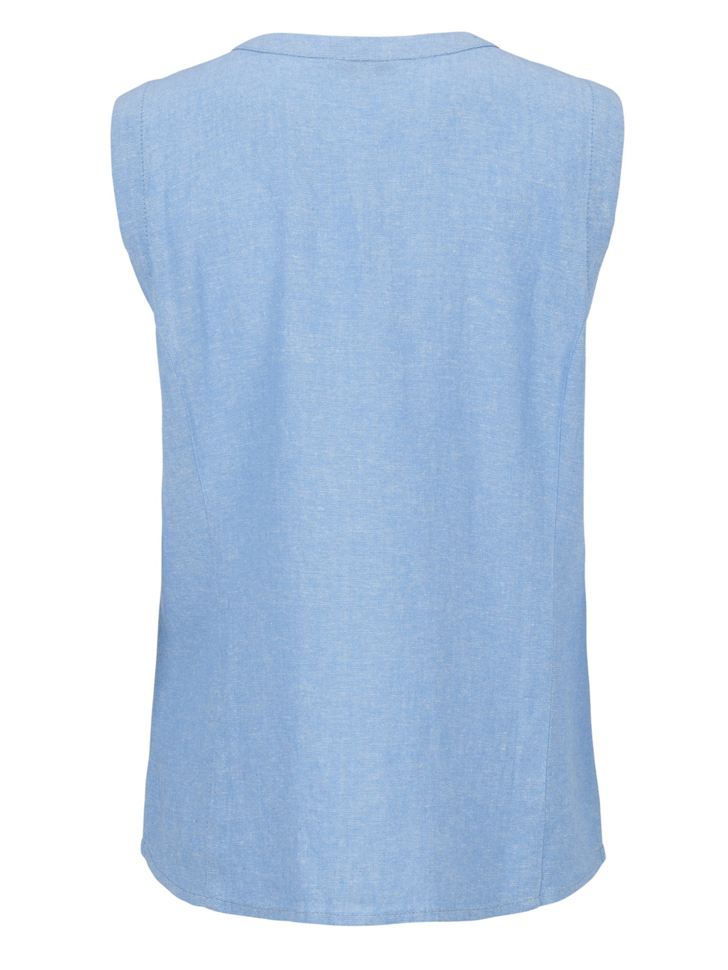 Cellbes of Sweden Ärmellose Bluse aus Leinen- und Viskosemischung in Blau