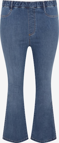 évasé Jeggings YOEK en bleu : devant