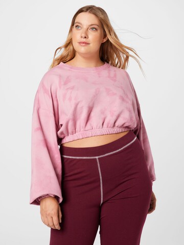 Public Desire Curve Sweatshirt in Pink: predná strana