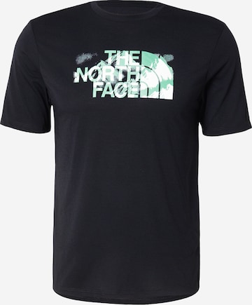 juoda THE NORTH FACE Sportiniai marškinėliai 'FOUNDATION': priekis