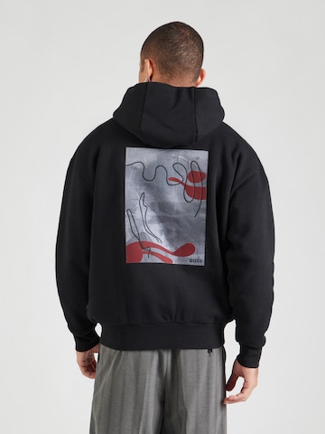 Sweat-shirt 'C-Stevens 20' BOSS en noir : devant
