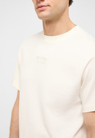 MUSTANG T-Shirt 'Akron' in Beige