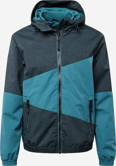 Ragwear Performance Jacket 'TANER' in Cyan blue / mottled black, Item view