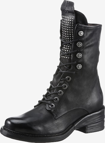 A.S.98 Schnürstiefelette in Schwarz: predná strana