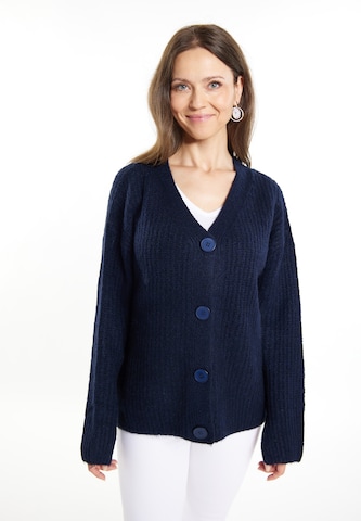 usha WHITE LABEL Strickjacke 'Lynnea' in Blau: predná strana