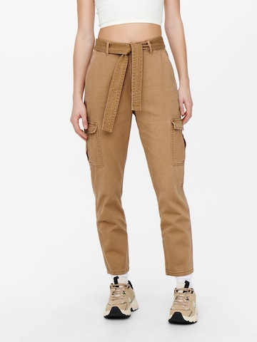 Regular Pantalon cargo 'Darsy' ONLY en marron : devant