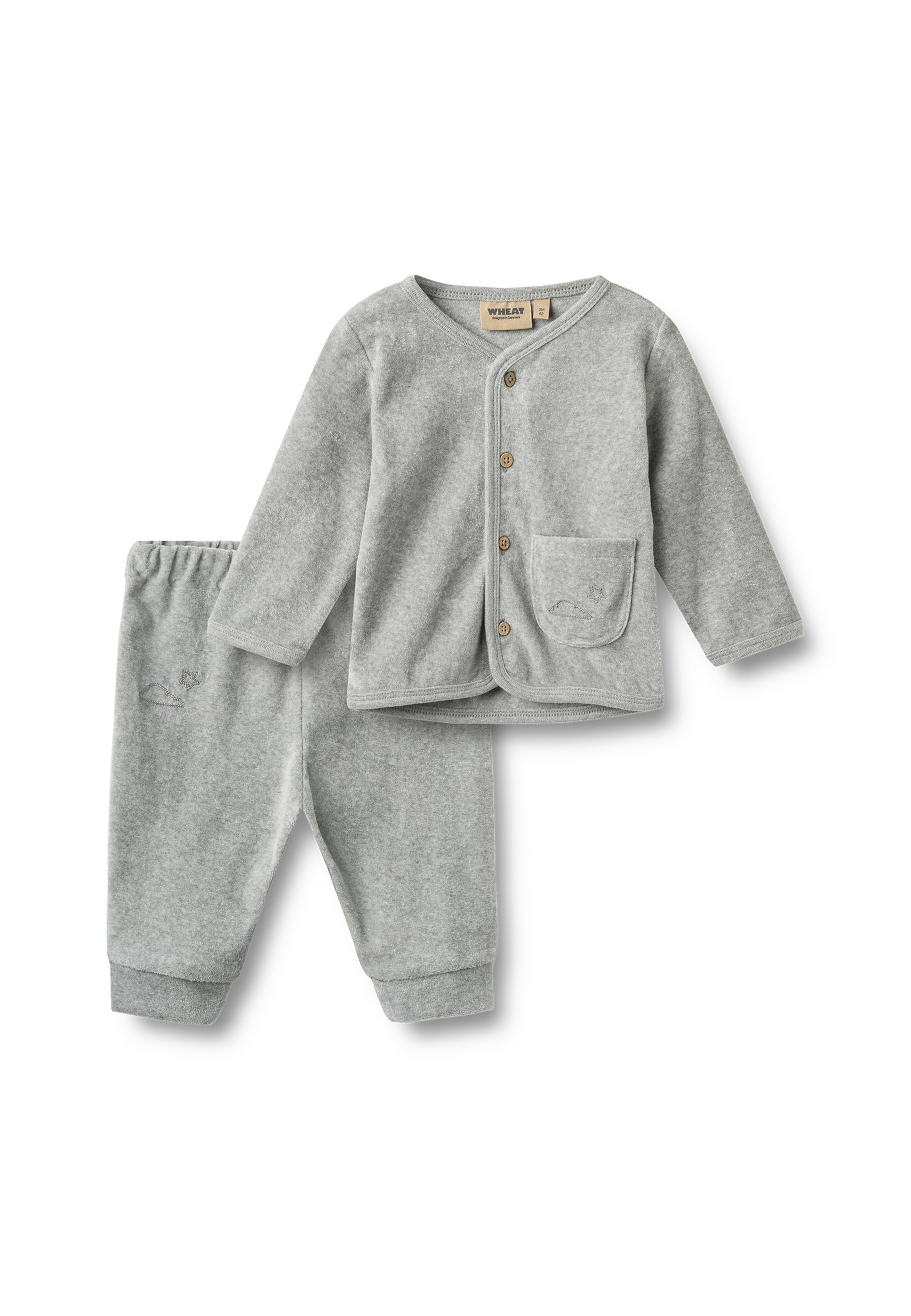 Set 'Toto' di WHEAT in grigio: frontale