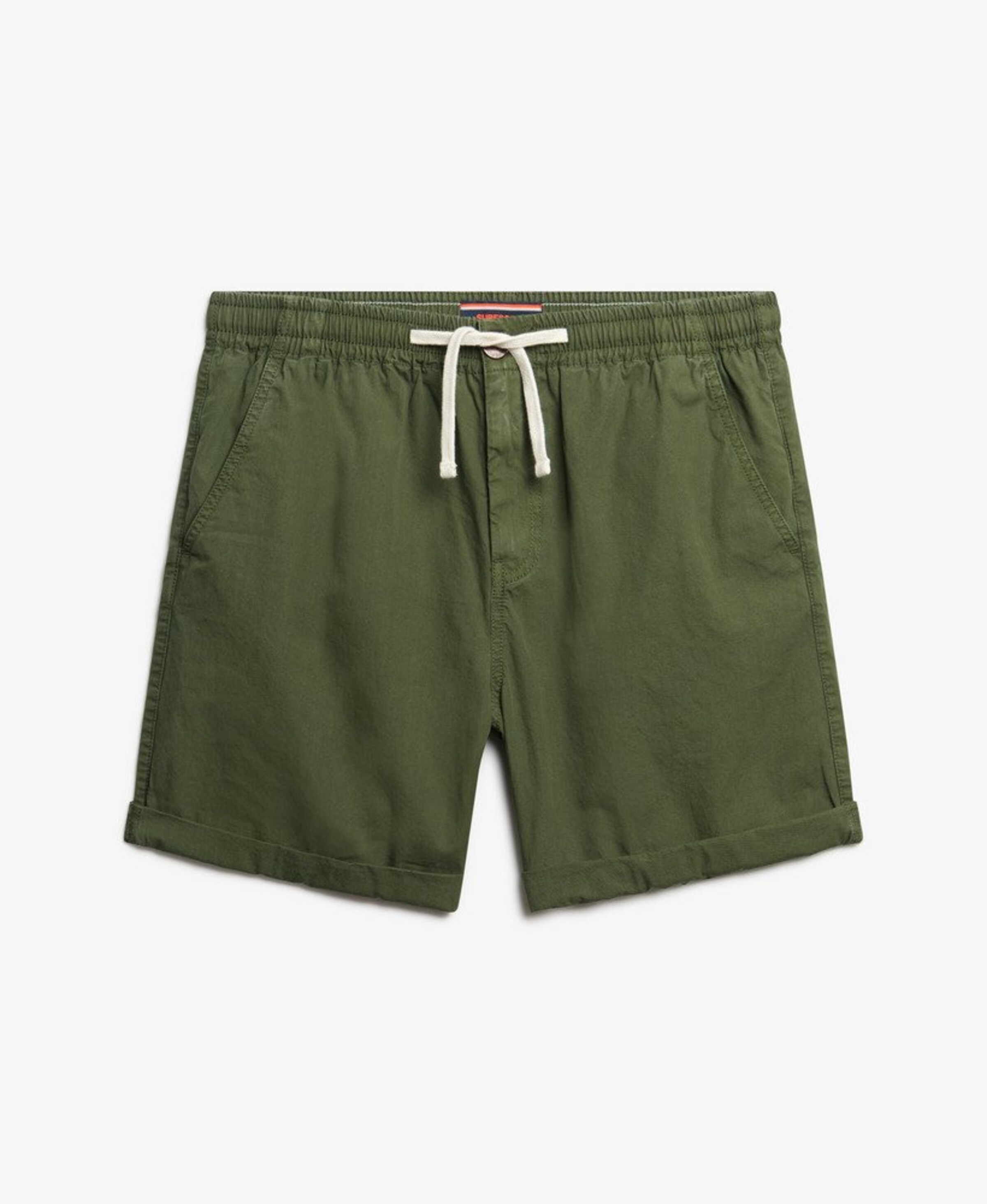 Superdry Regular Broek 'Essentials' in Groen: voorkant