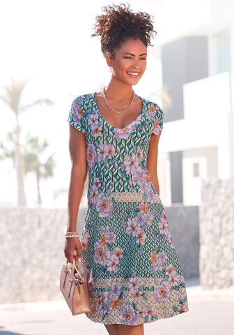 LASCANA Summer Dress in Green: front