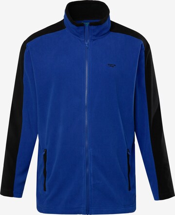 Boston Park Fleece jas in Blauw: voorkant