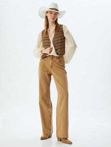Koton Regular Trousers in Yellow