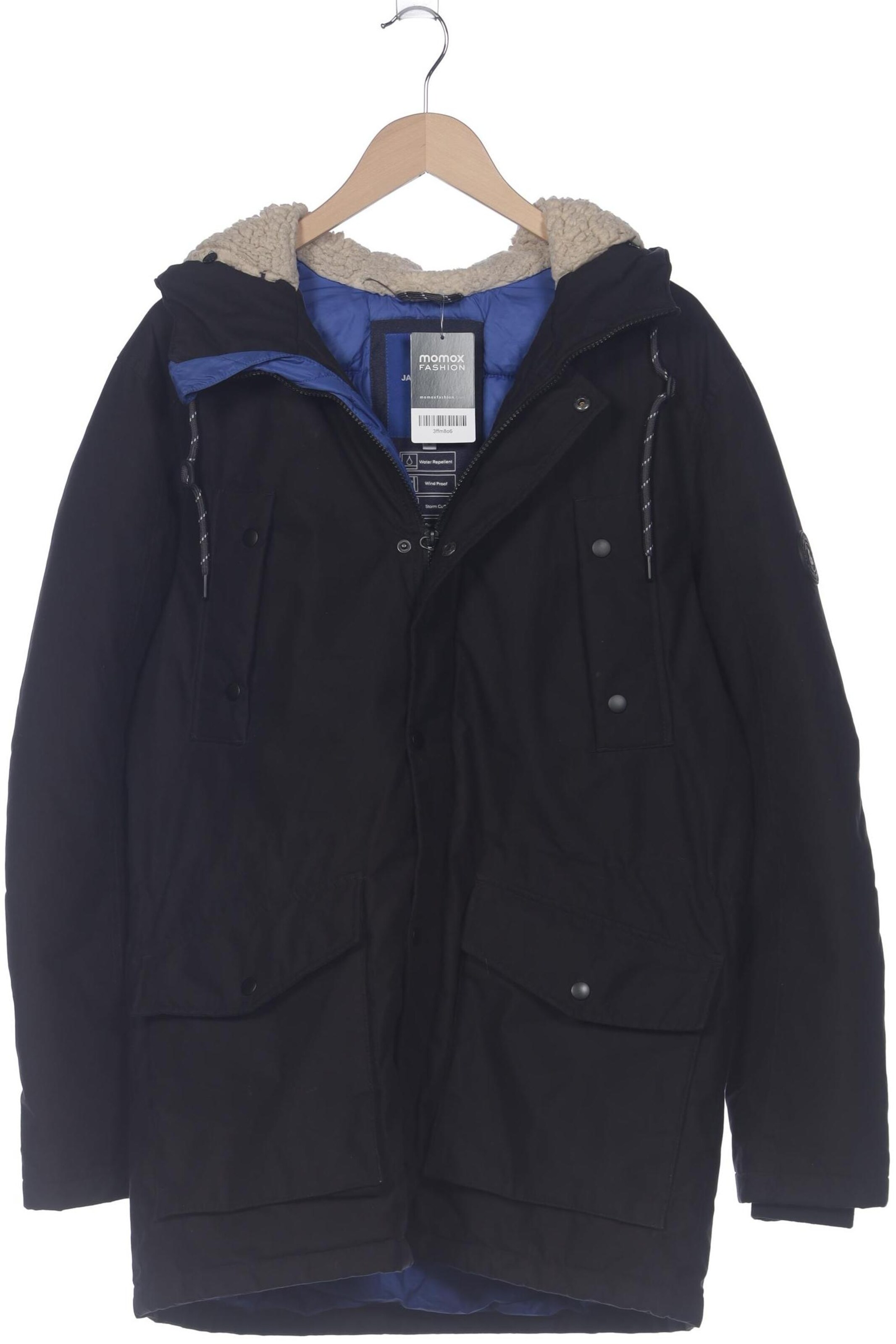 JACK & JONES Jacket & Coat in L in Black: front