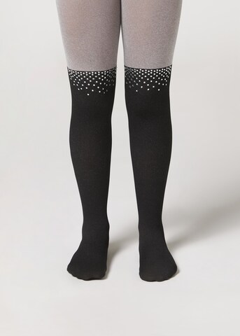 CALZEDONIA Tights in Grey: front