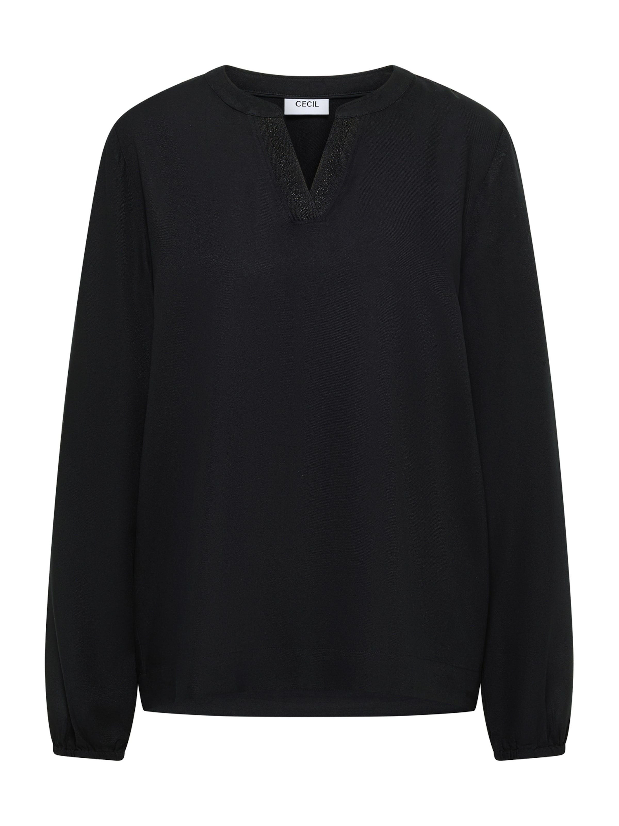 CECIL Μπλούζα σε μαύρο: μπροστά