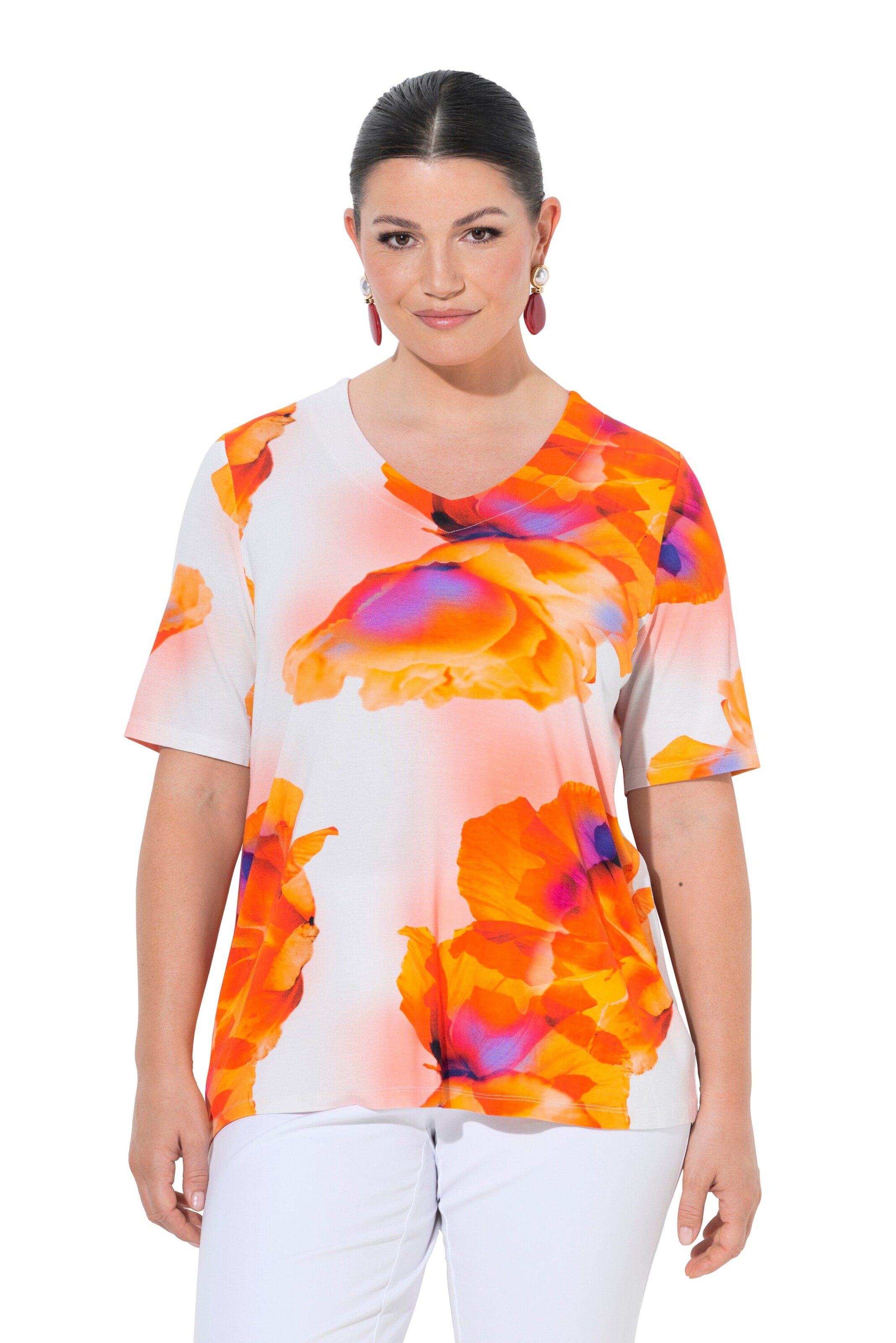 Ulla Popken Shirt in Orange: front