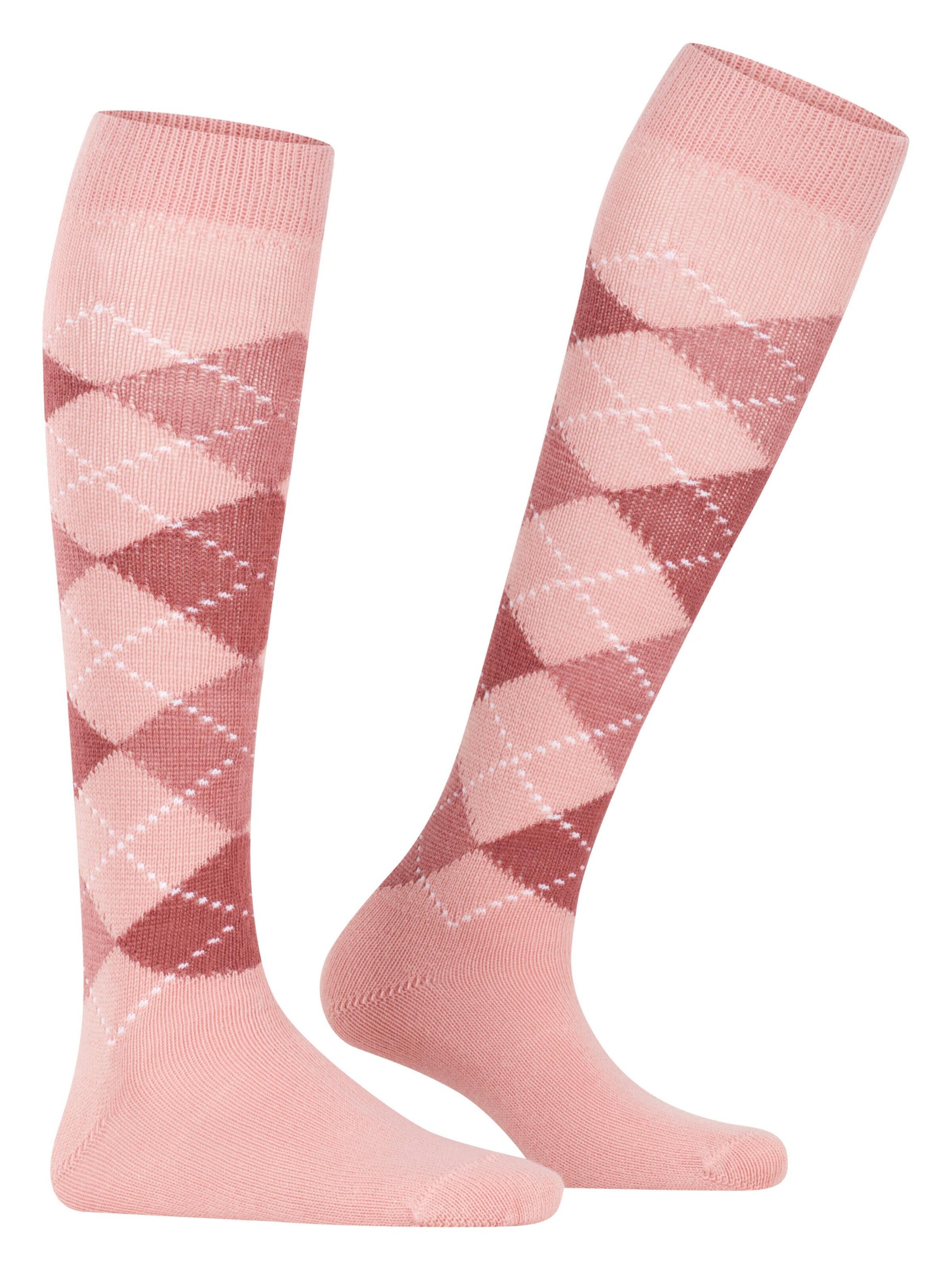 BURLINGTON Overknee Strümpfe 'Whitby'‌ in Pink