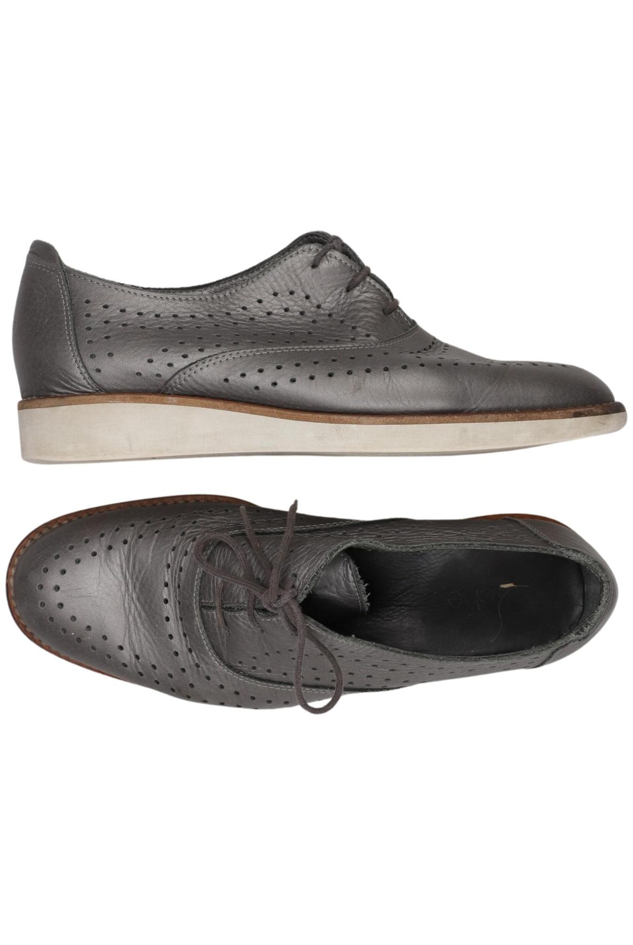 Arche Flats & Loafers in 40 in Silver: front