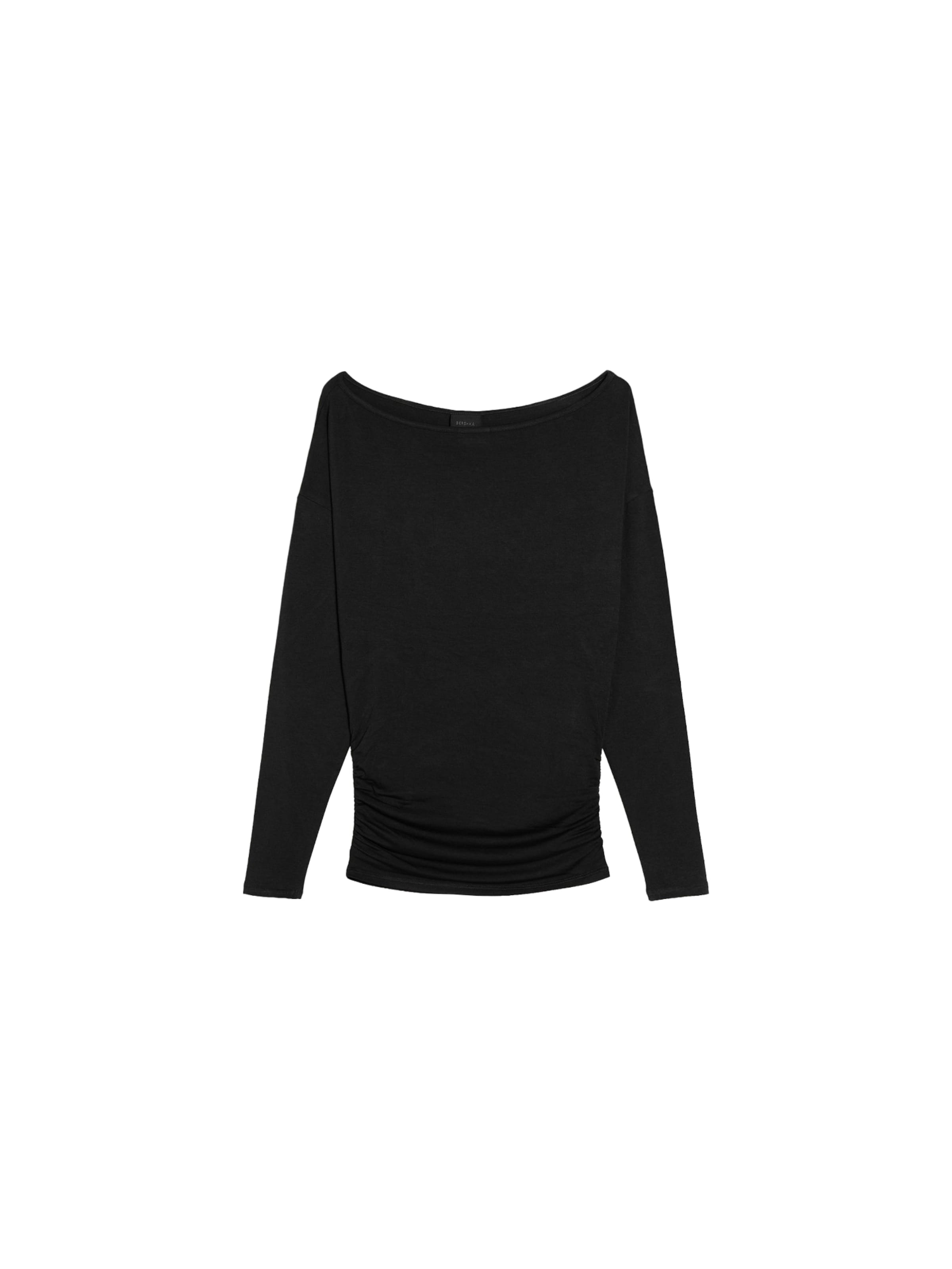 Bershka Shirt in Zwart: voorkant