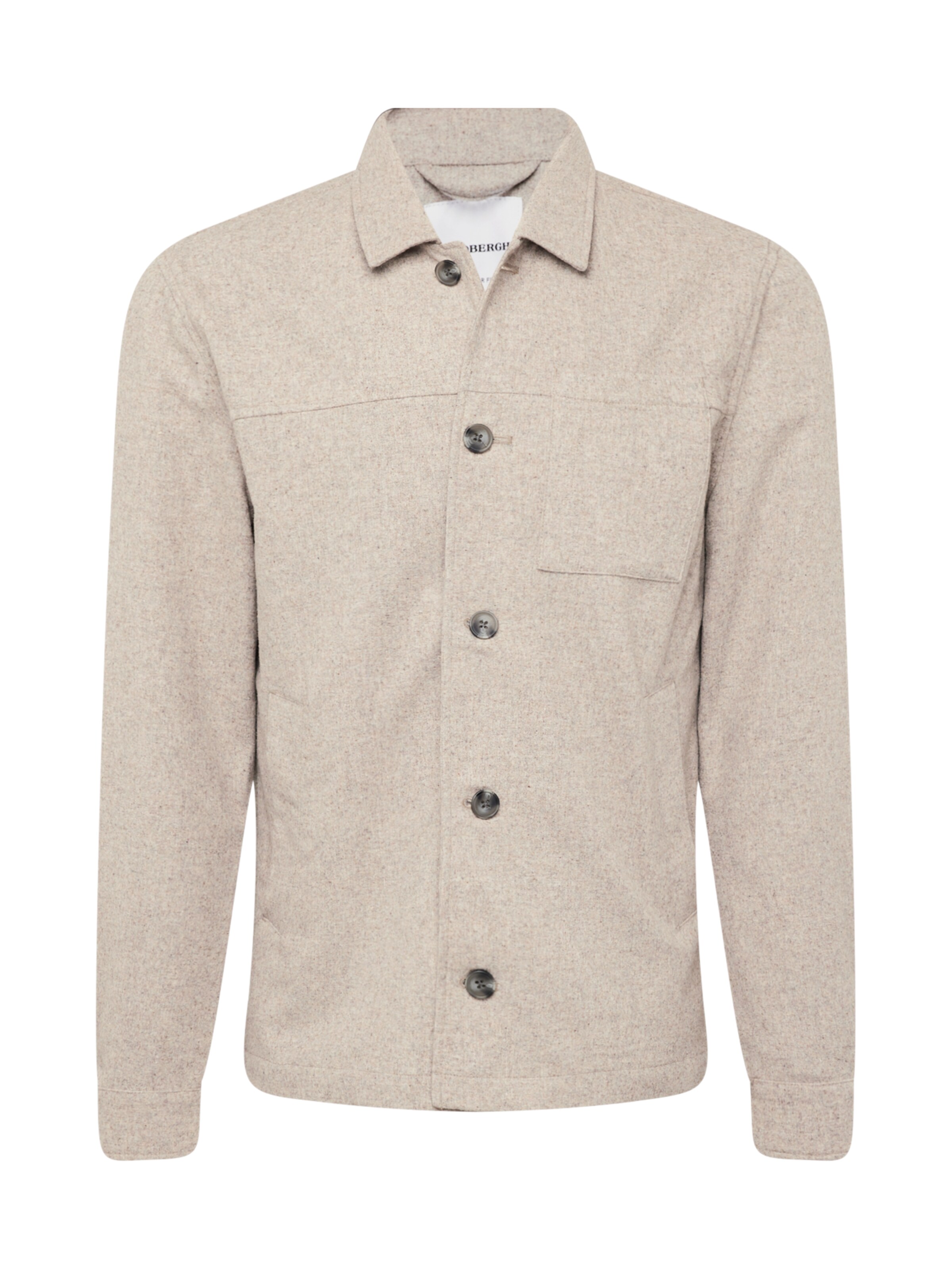 Lindbergh Regular fit Button Up Shirt in Beige: front