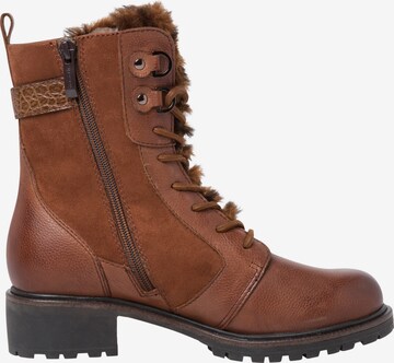 TAMARIS Lace-Up Ankle Boots in Brown