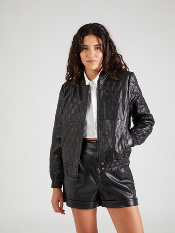 NÜMPH Between-season jacket 'LEA' in Black: front