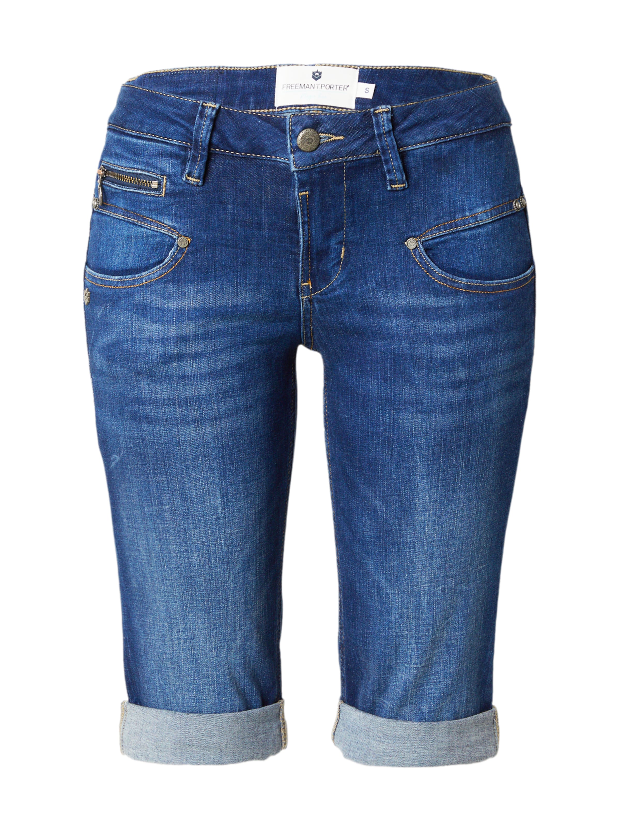 FREEMAN T. PORTER Слим фит Дънки 'Belixa' в синьо: отпред