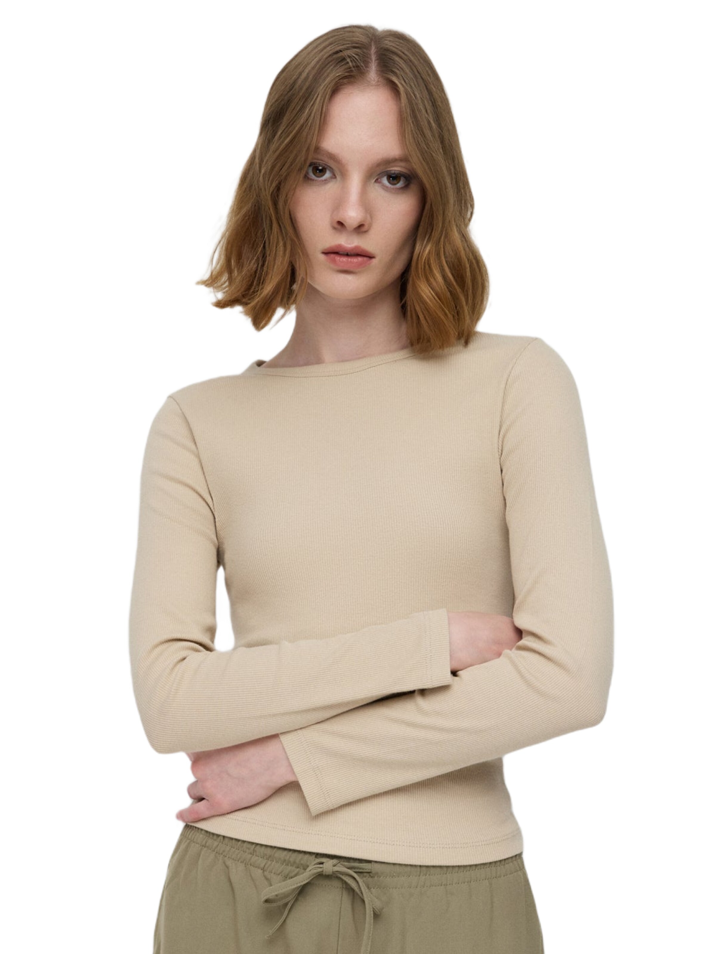 No Matter What Shirt in Beige: front