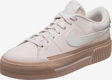 Nike Sportswear Ниски маратонки 'Court Legacy Lift' в розово: отпред