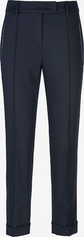 Basler Pleated Pants in Blue: front