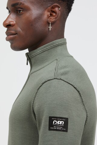 CMPD Troyer-Pullover mit Zipper in Grün