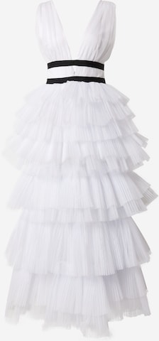 Robe de soirée True Decadence en blanc : devant