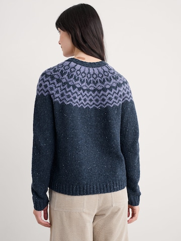 Seasalt Cornwall Gebreid vest 'Port Kinnis' in Blauw