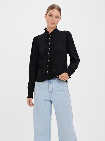 VERO MODA Bluse i sort: forside