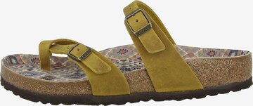 BIRKENSTOCK T-Bar Sandals 'Mayari' in Yellow: front