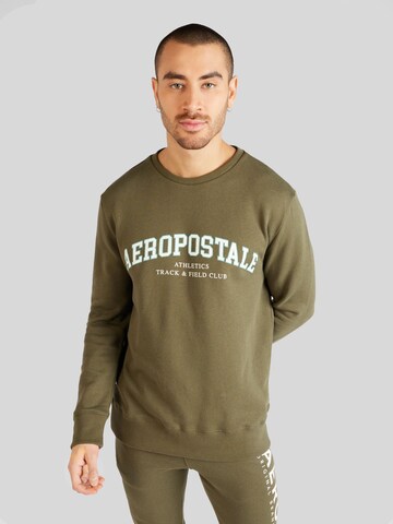 Sweat-shirt AÉROPOSTALE en vert : devant