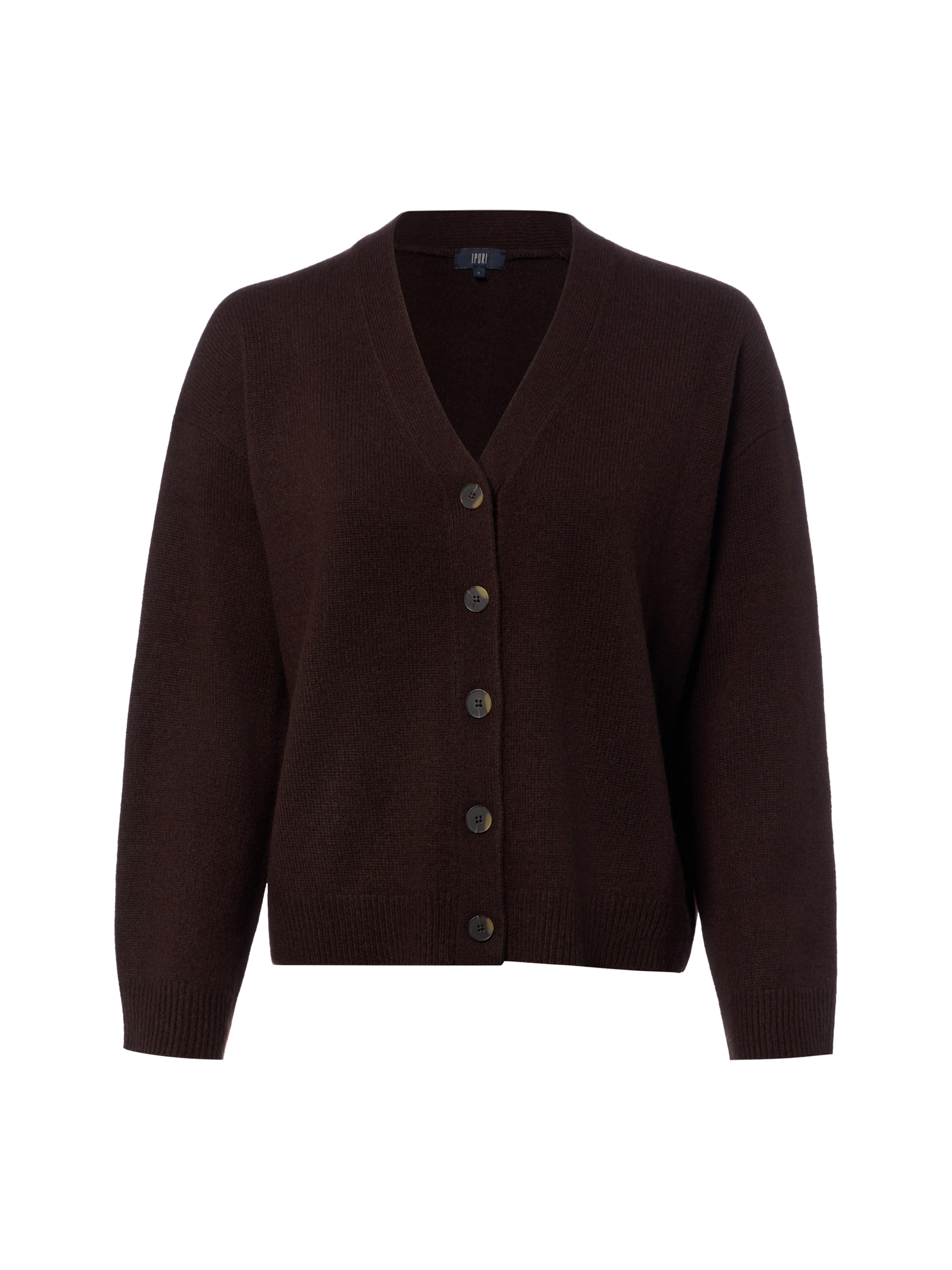 Ipuri Strickjacke in Braun: Vorderseite