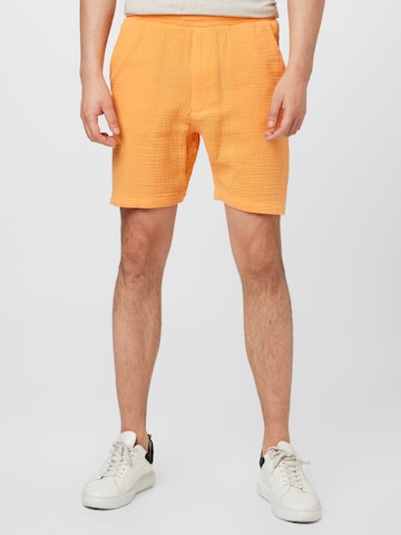 Kronstadt Normální Kalhoty 'Stanley' – oranžová: přední strana
