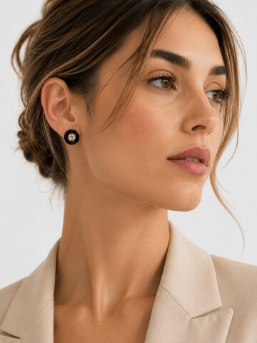 Boucles d'oreilles 'Nightfall' RteRme en noir : devant