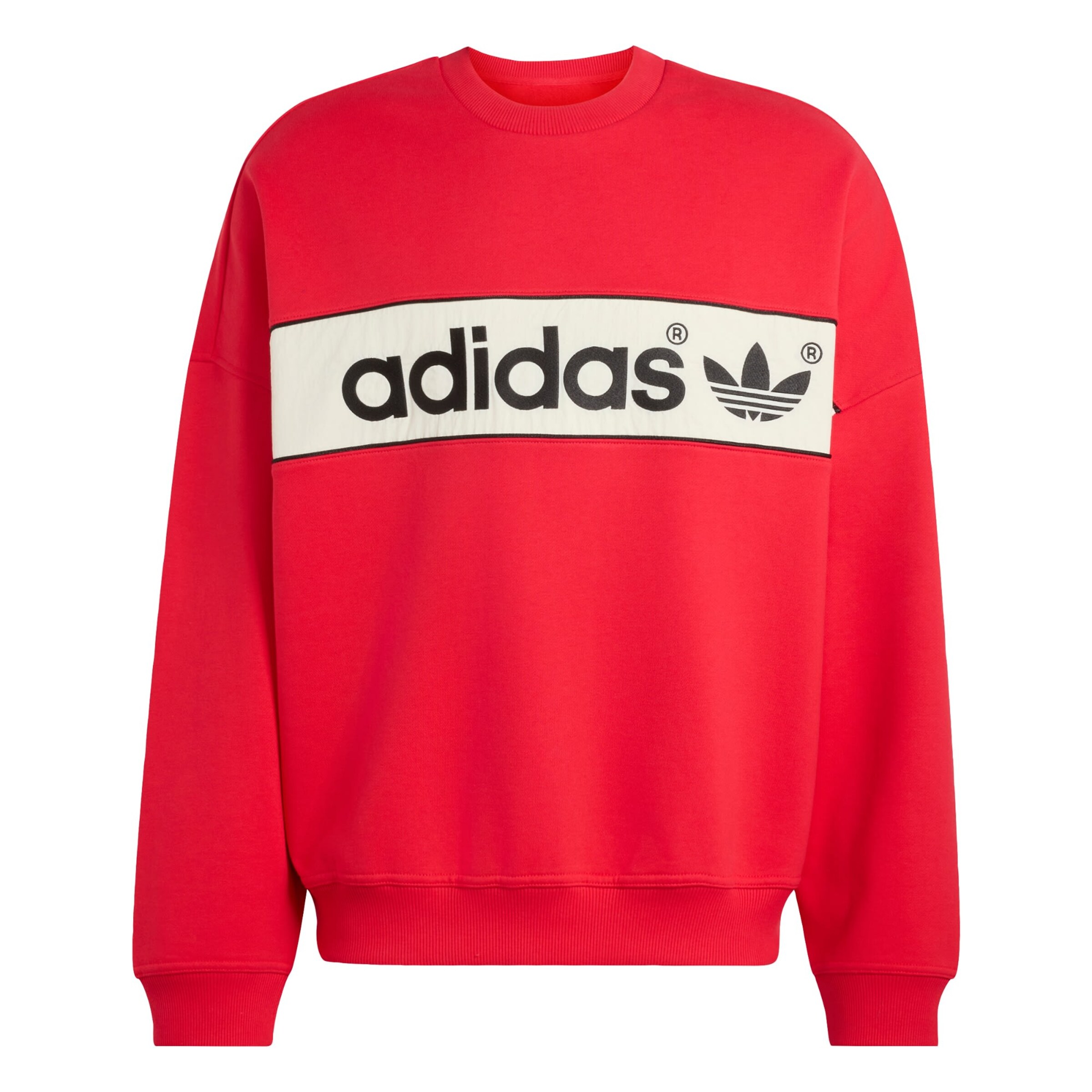 ADIDAS ORIGINALS - Sweatshirt 'AdiSignature NY' em vermelho: frente