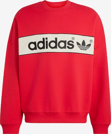 ADIDAS ORIGINALS - Sweatshirt 'AdiSignature NY' em vermelho: frente