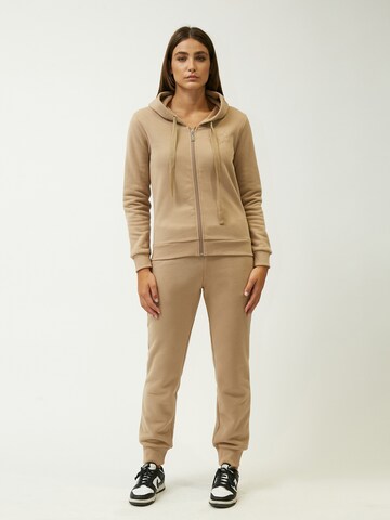 Influencer Sweat jacket in Beige