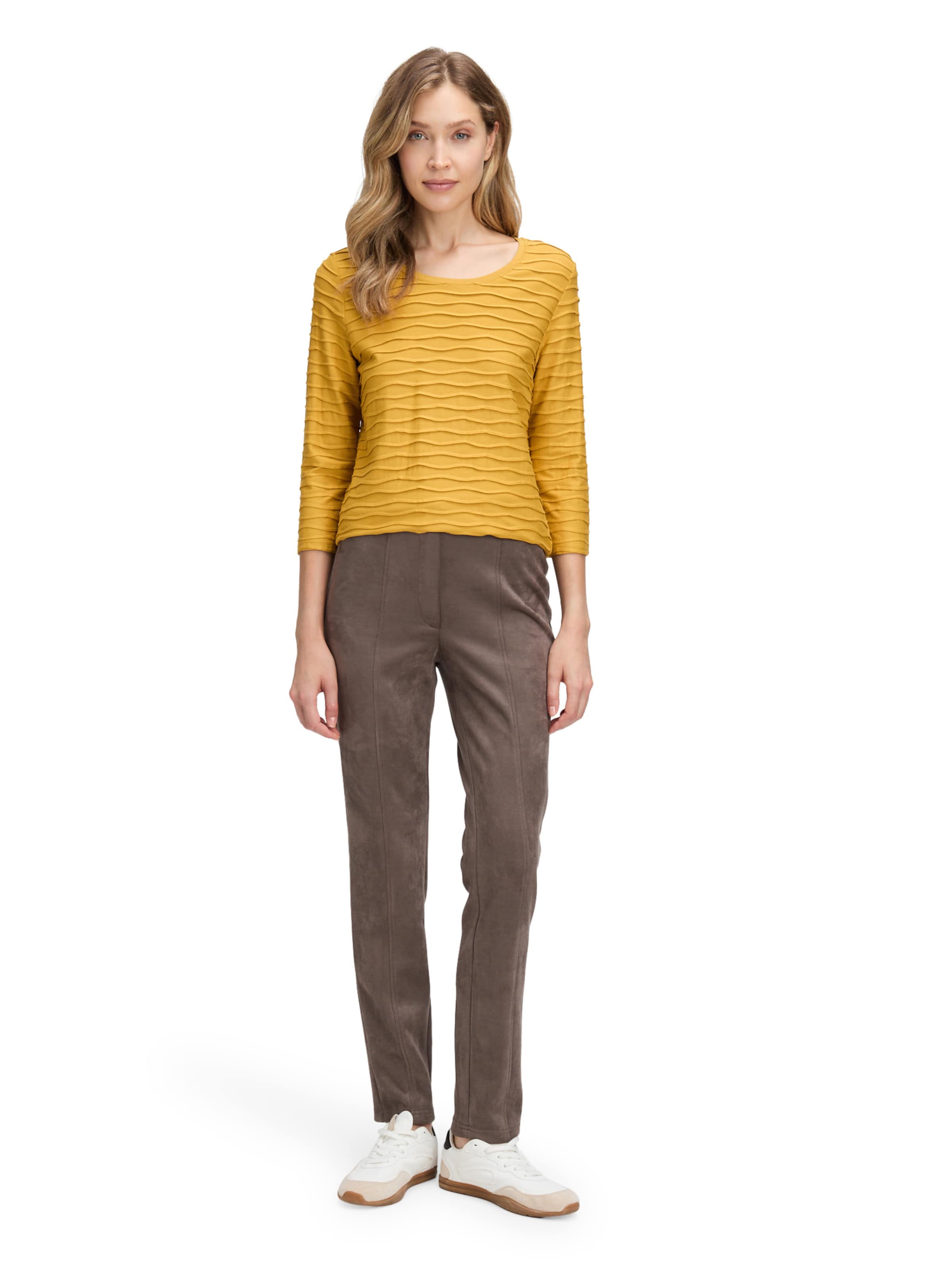 T-shirt Betty Barclay en jaune : devant