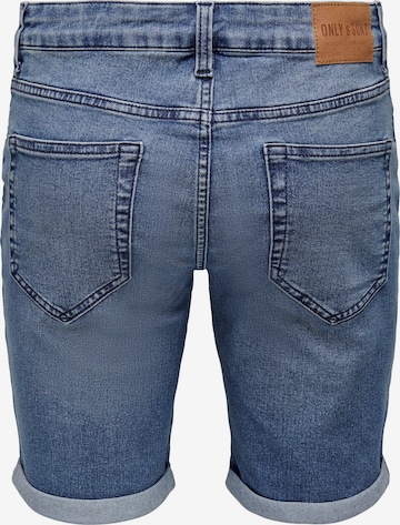 Only & Sons Regular Shorts 'Ply' in Blau