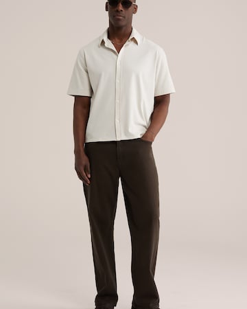 WE Fashion Regular fit Πουκάμισο σε μπεζ