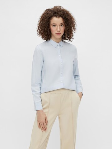 PIECES Blouse 'Irena' in Blauw: voorkant