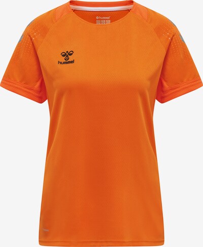 Hummel T-shirt fonctionnel en gris / orange / noir, Vue avec produit