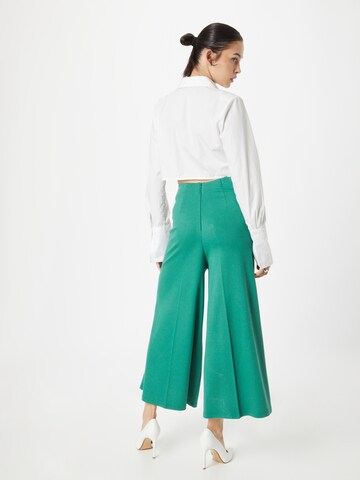 Wide leg Pantaloni 'Pia' de la King Louie pe verde