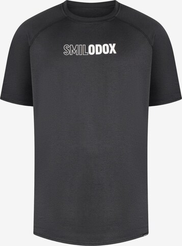Smilodox Shirt 'Kenley' in Zwart: voorkant